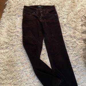 Tribal brown corduroy 5 pocket pants.